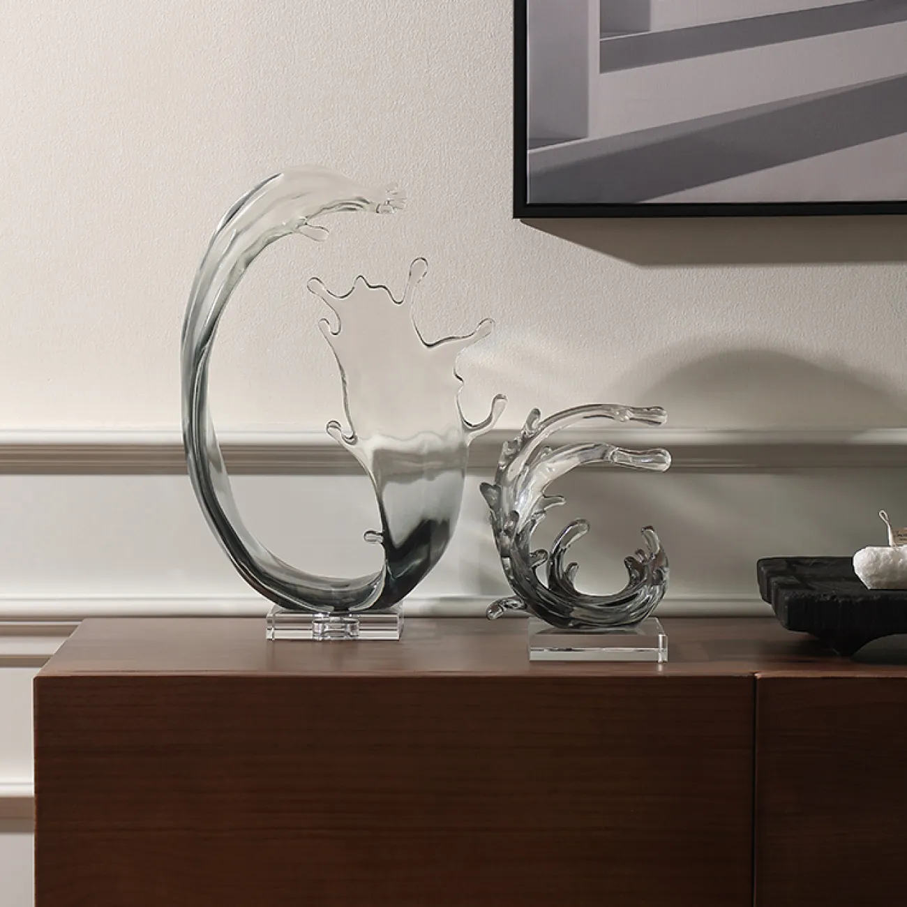 Оригинальная статуэтка "Волна" от Qiekoo из смолы ST39700-32