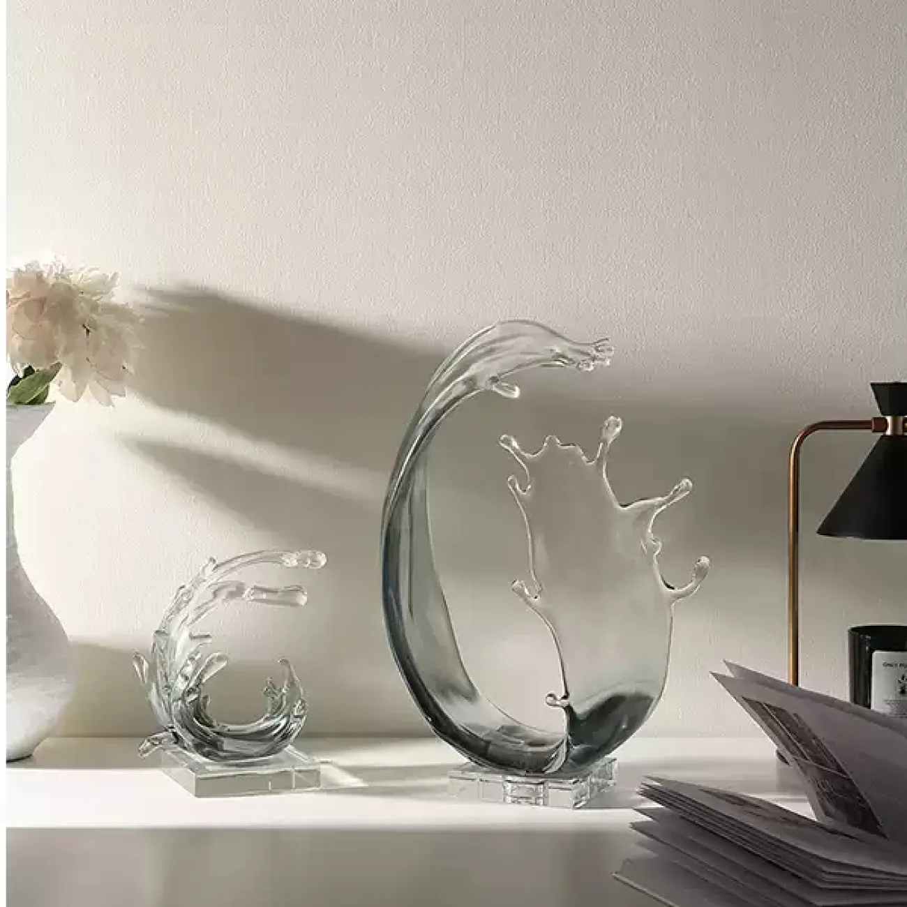 Оригинальная статуэтка "Волна" от Qiekoo из смолы ST39700-32