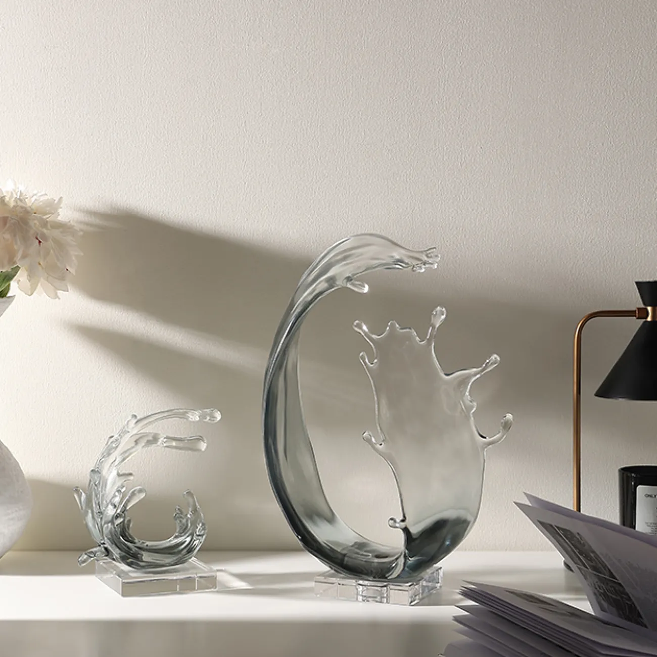 Оригинальная статуэтка "Волна" от Qiekoo из смолы ST39700-32