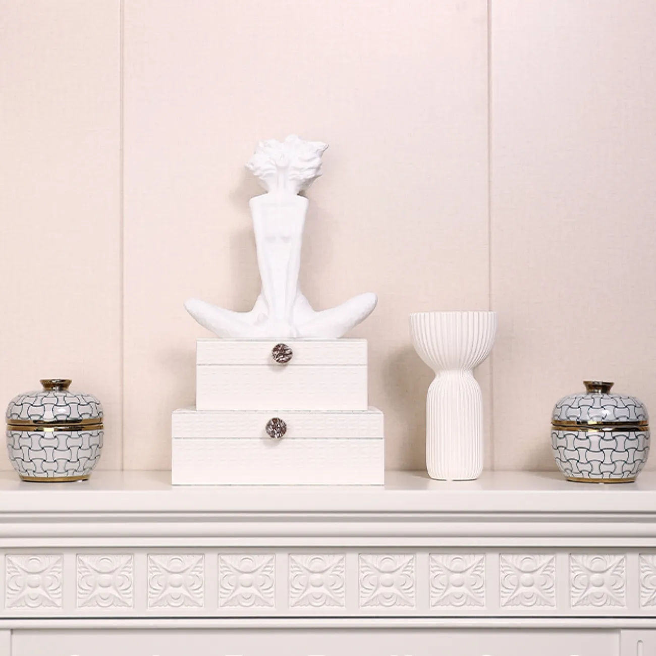 Изящная шкатулка Qiekoo из керамики SH39701-32