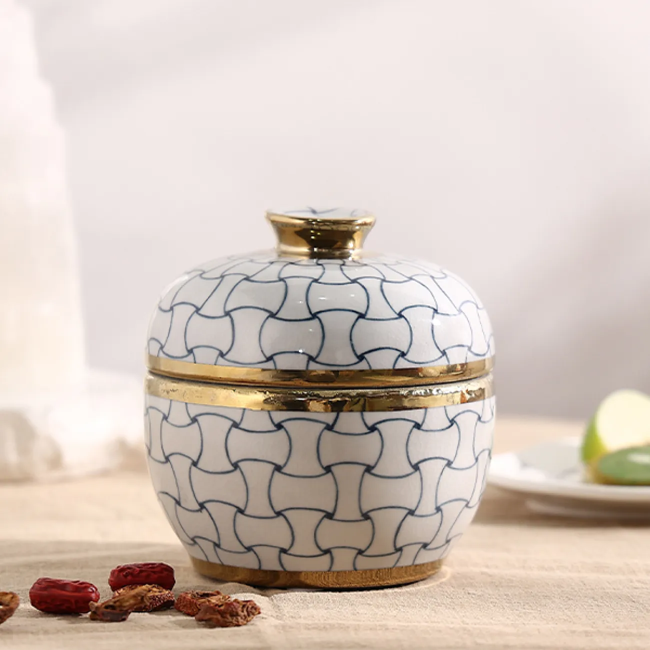 Изящная шкатулка Qiekoo из керамики SH39701-32