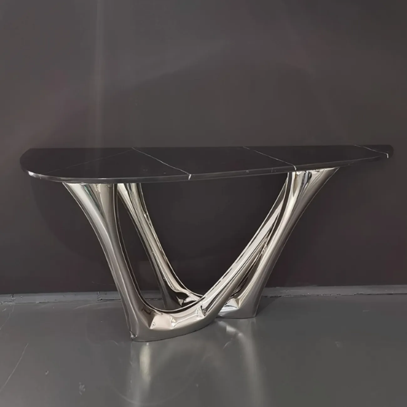 Стильный приставной столик Mozuo из металла и мрамора PS39702-32 Стильный приставной столик Mozuo из металла и мрамора PS39702-32