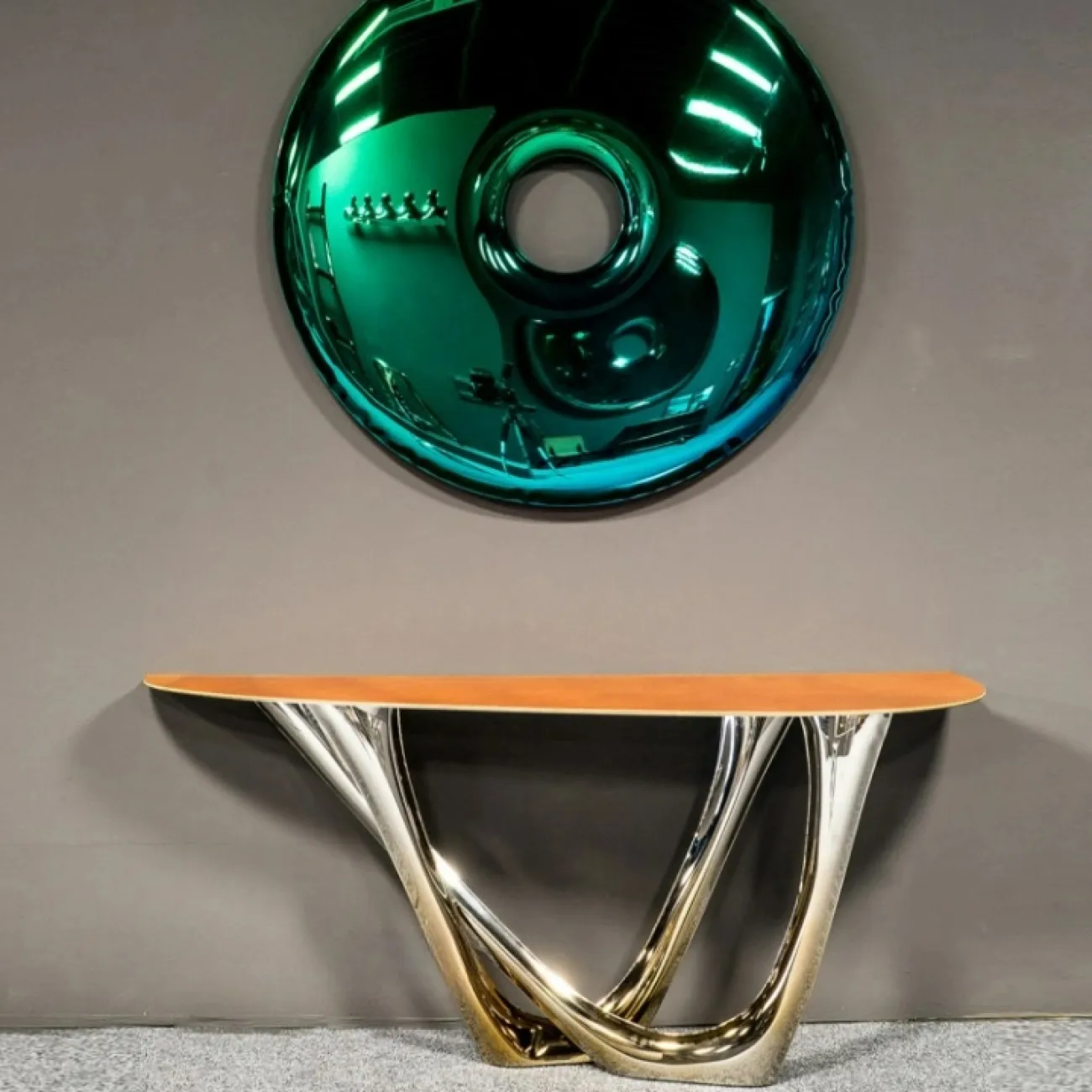 Стильный приставной столик Mozuo из металла и мрамора PS39702-32 Стильный приставной столик Mozuo из металла и мрамора PS39702-32