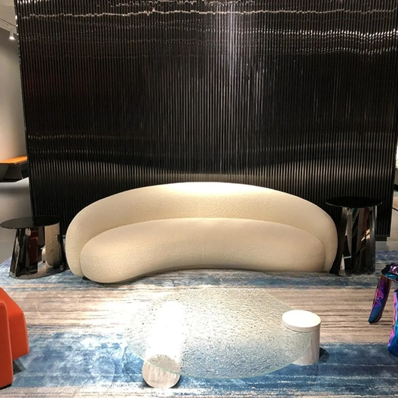 Элегантный журнальный столик Mozuo из стекла и стали JS39709-32