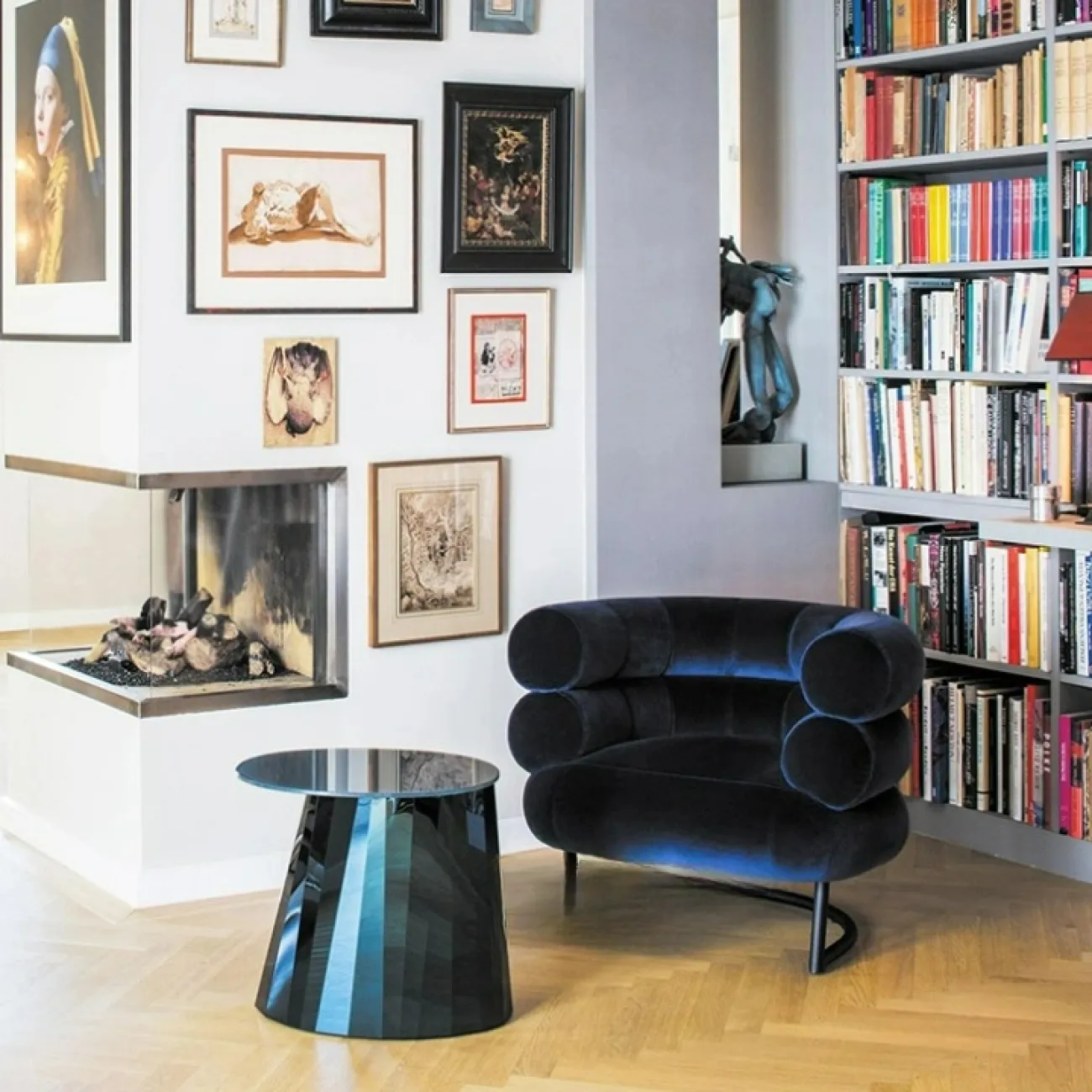 Элегантный журнальный столик Mozuo из стекла и стали JS39709-32