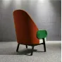 Стильное кресло Mozuo от LaLume из дерева и шерстяного флиса KR39712-32