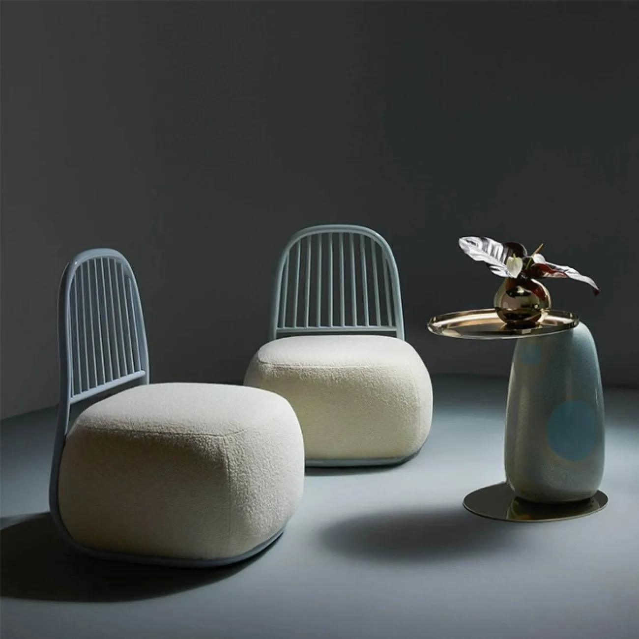 Элегантный журнальный столик Mozuo из дерева и стали JS39715-32