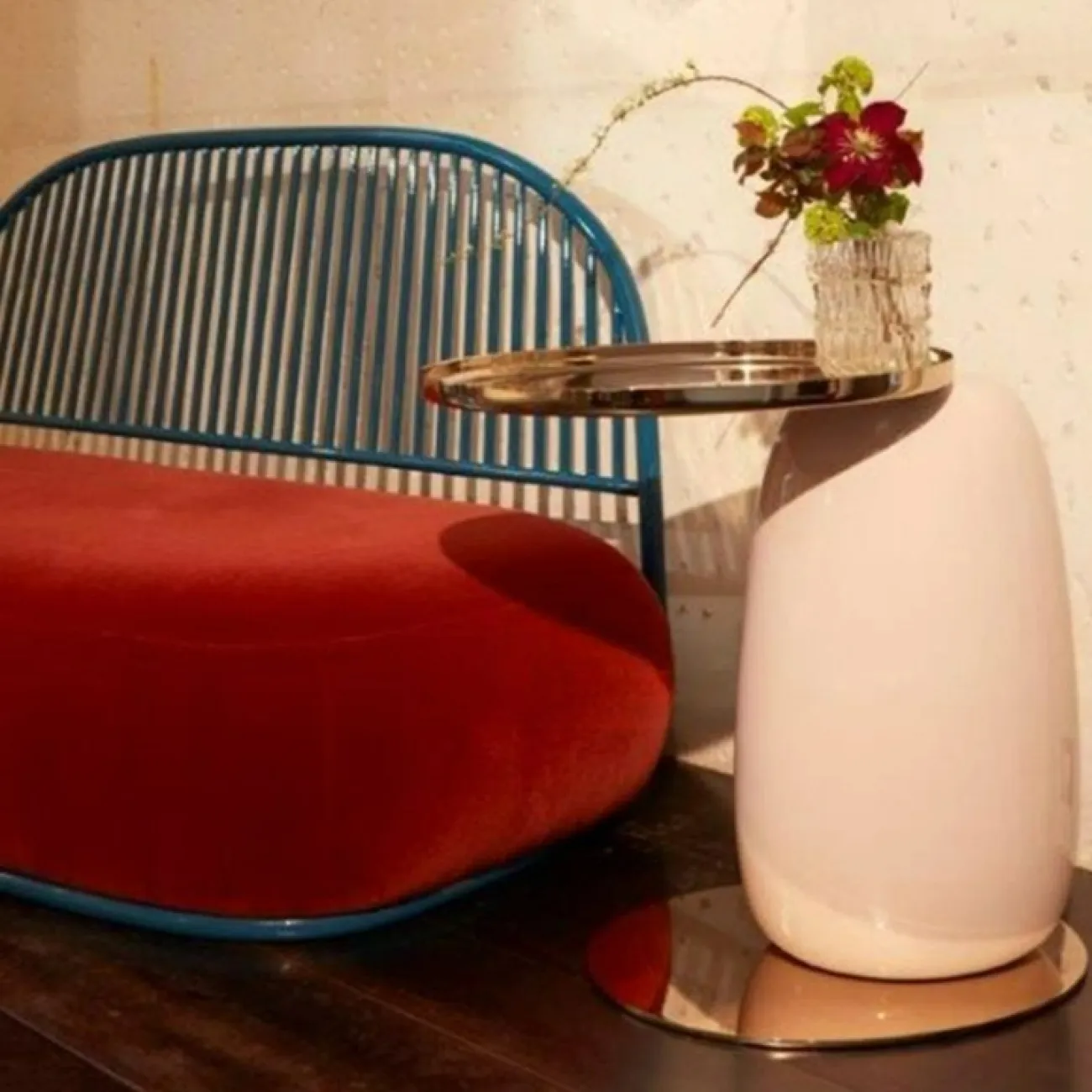 Элегантный журнальный столик Mozuo из дерева и стали JS39715-32