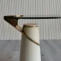 Элегантный журнальный столик Mozuo из стали и стекла JS39717-32