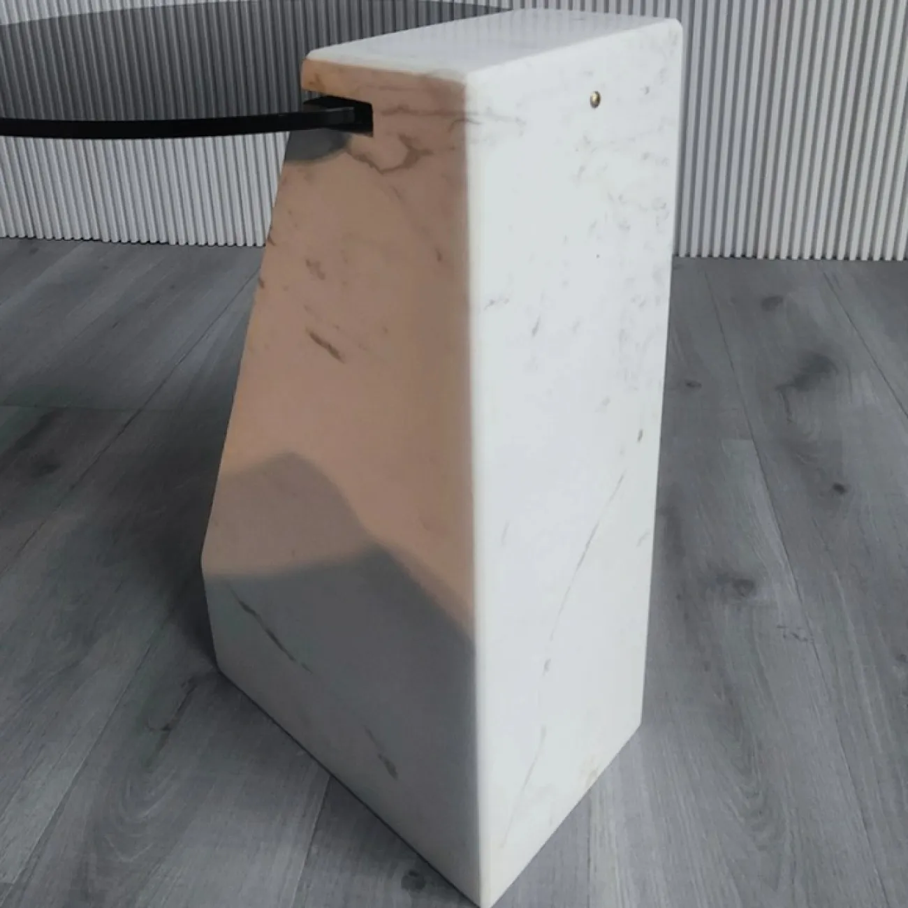 Роскошный журнальный столик Mozuo из мрамора и стекла JS39719-32 Роскошный журнальный столик Mozuo из мрамора и стекла JS39719-32