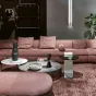 Роскошный журнальный столик Mozuo из мрамора и стекла JS39719-32