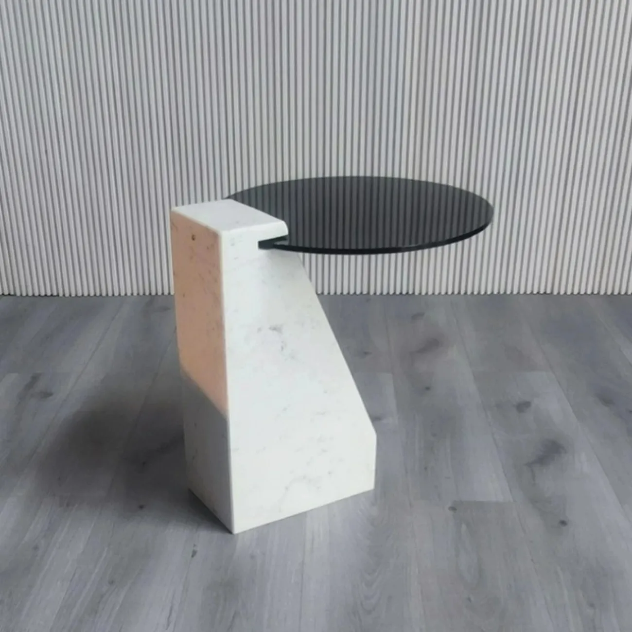 Роскошный журнальный столик Mozuo из мрамора и стекла JS39719-32 Роскошный журнальный столик Mozuo из мрамора и стекла JS39719-32