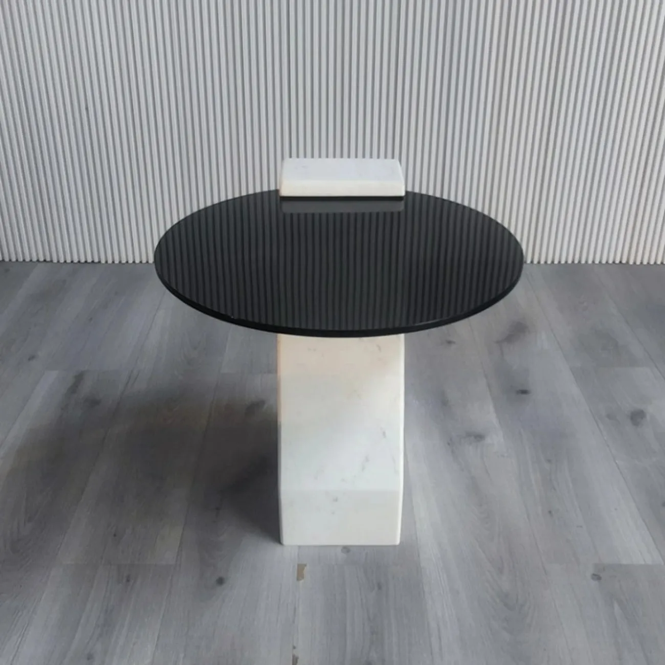 Роскошный журнальный столик Mozuo из мрамора и стекла JS39719-32 Роскошный журнальный столик Mozuo из мрамора и стекла JS39719-32