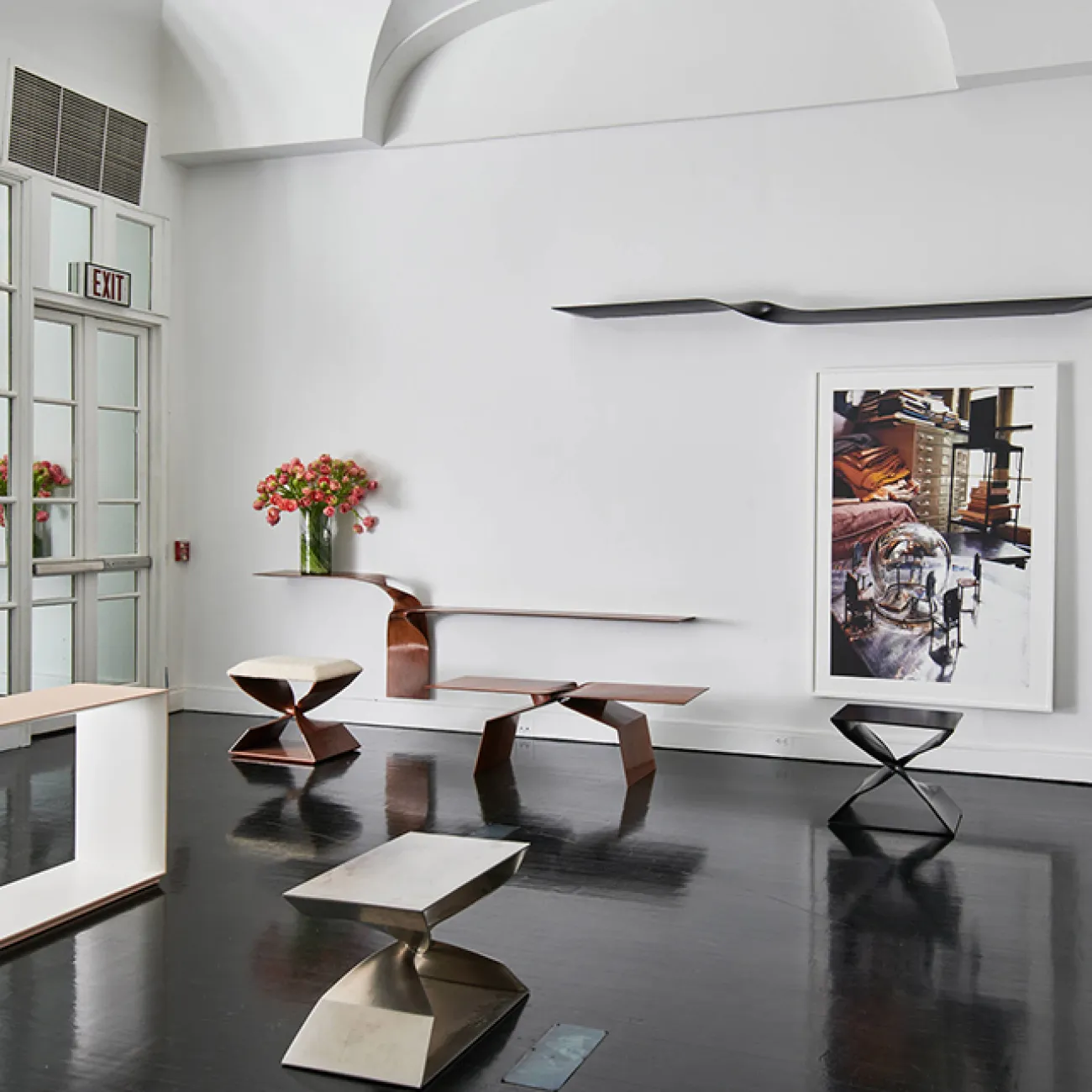 Лаконичный табурет Mozuo из стали TB39720-32