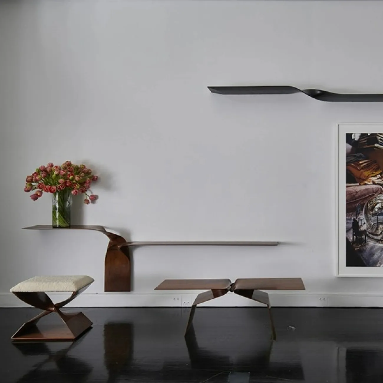 Лаконичный табурет Mozuo из стали TB39720-32