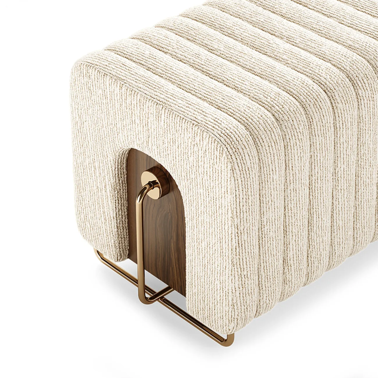 Оригинальный табурет Mozuo из стали и дерева TB39722-32