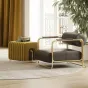 Оригинальный табурет Mozuo из стали и дерева TB39722-32