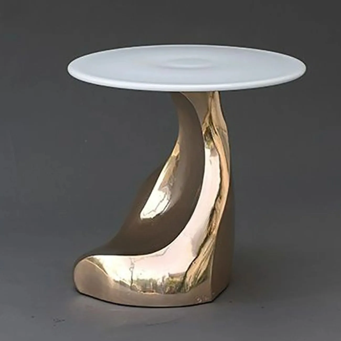 Оригинальный журнальный столик Mozuo из стеклопластика и мрамора JS39726-32