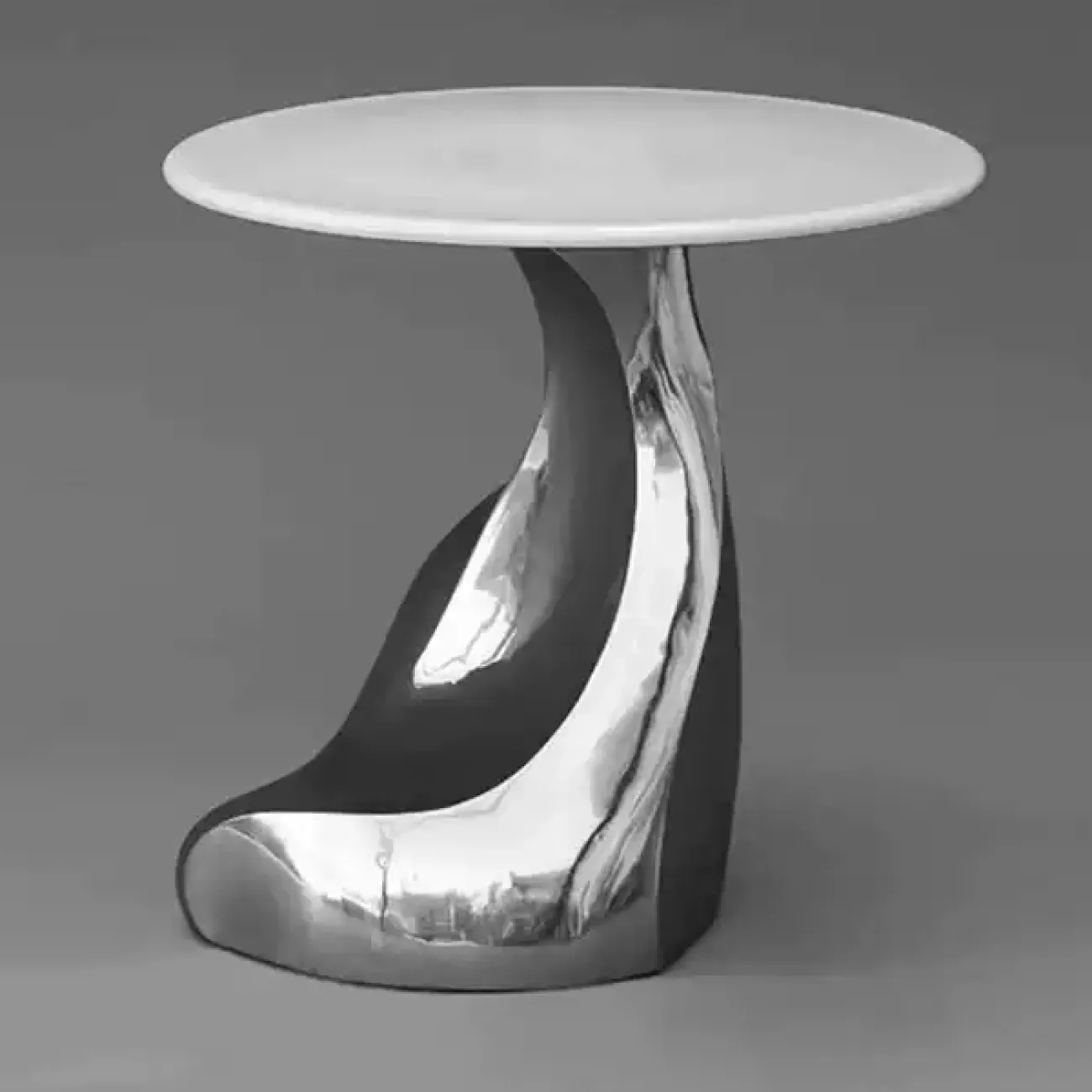 Оригинальный журнальный столик Mozuo из стеклопластика и мрамора JS39726-32