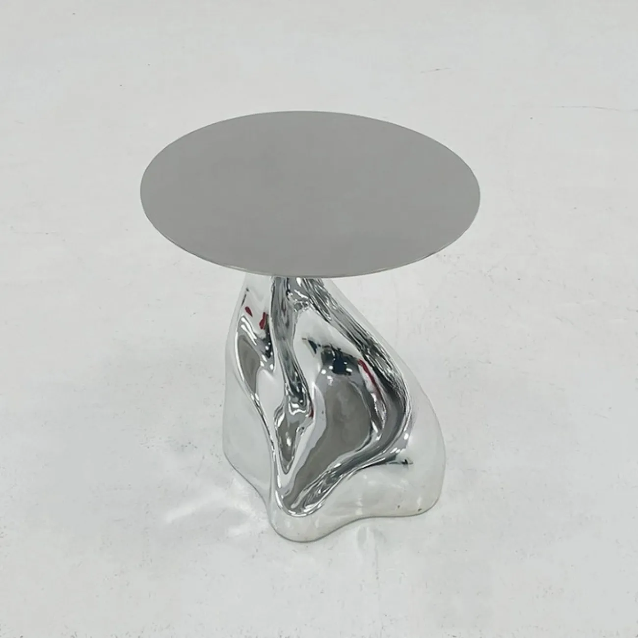 Оригинальный журнальный столик Mozuo из стеклопластика и мрамора JS39726-32