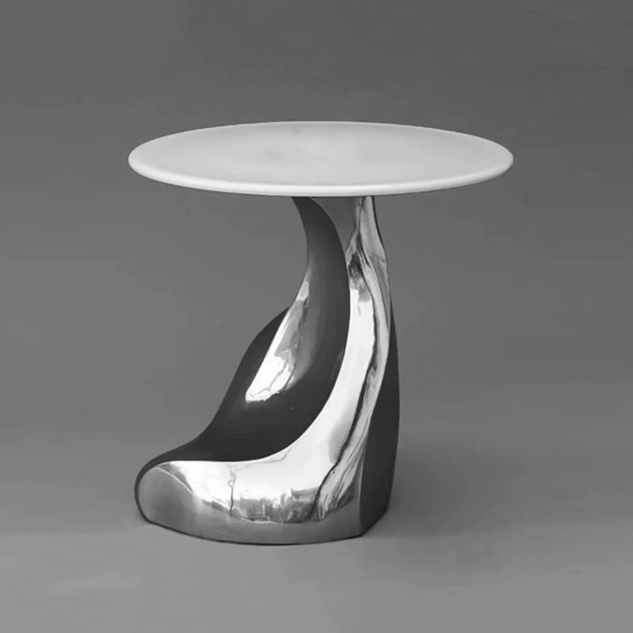 Оригинальный журнальный столик Mozuo из стеклопластика и мрамора JS39726-32