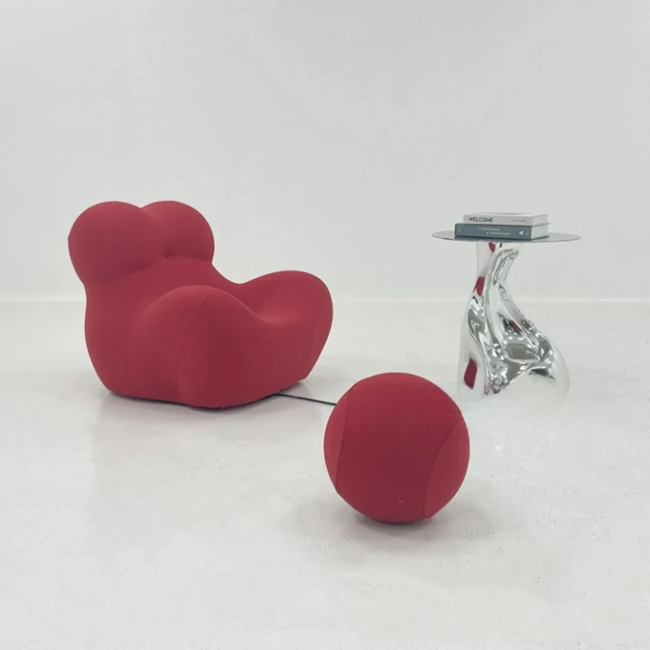 Оригинальный журнальный столик Mozuo из стеклопластика и мрамора JS39726-32