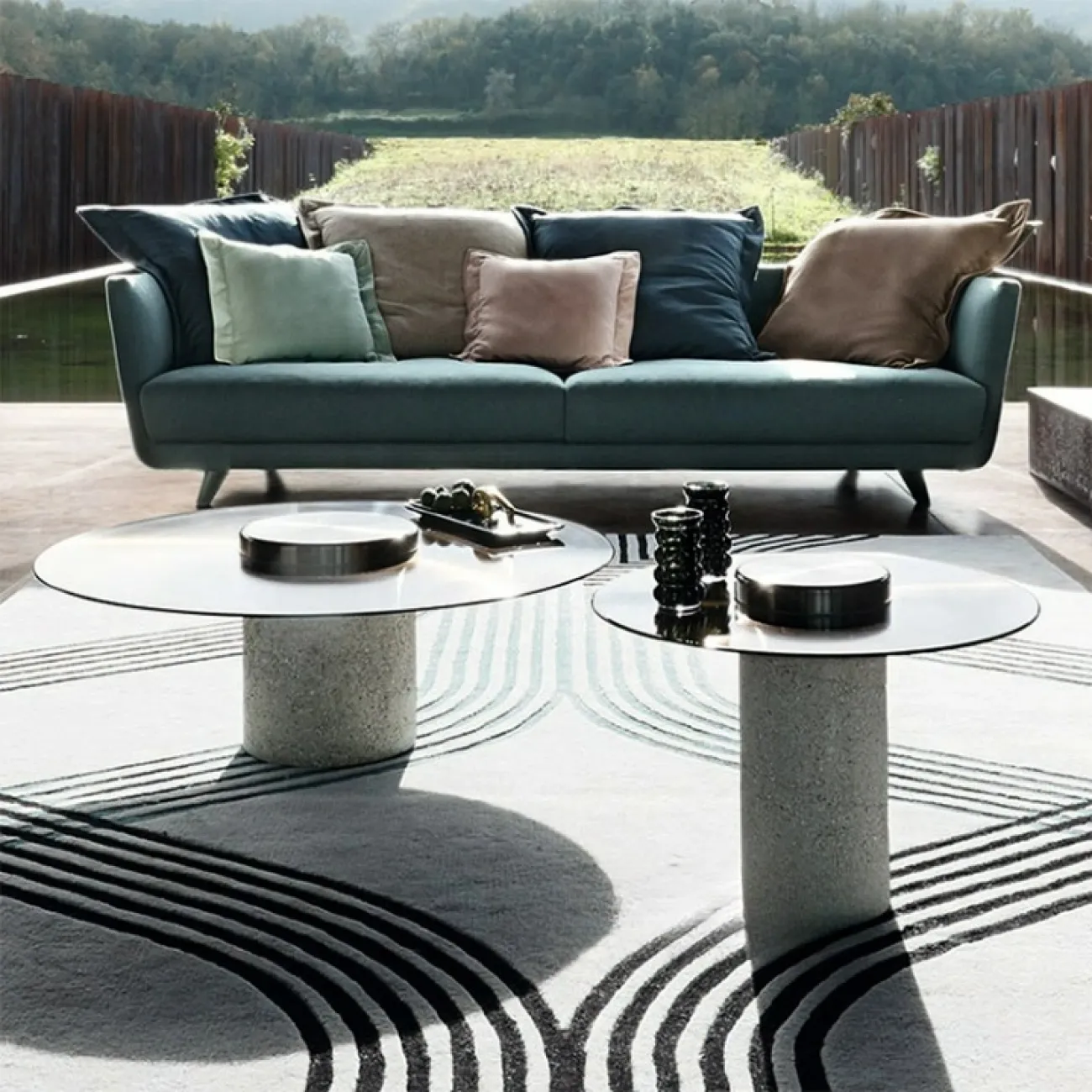 Оригинальный журнальный столик Mozuo из терраццо и металла JS39729-32 Оригинальный журнальный столик Mozuo из терраццо и металла JS39729-32