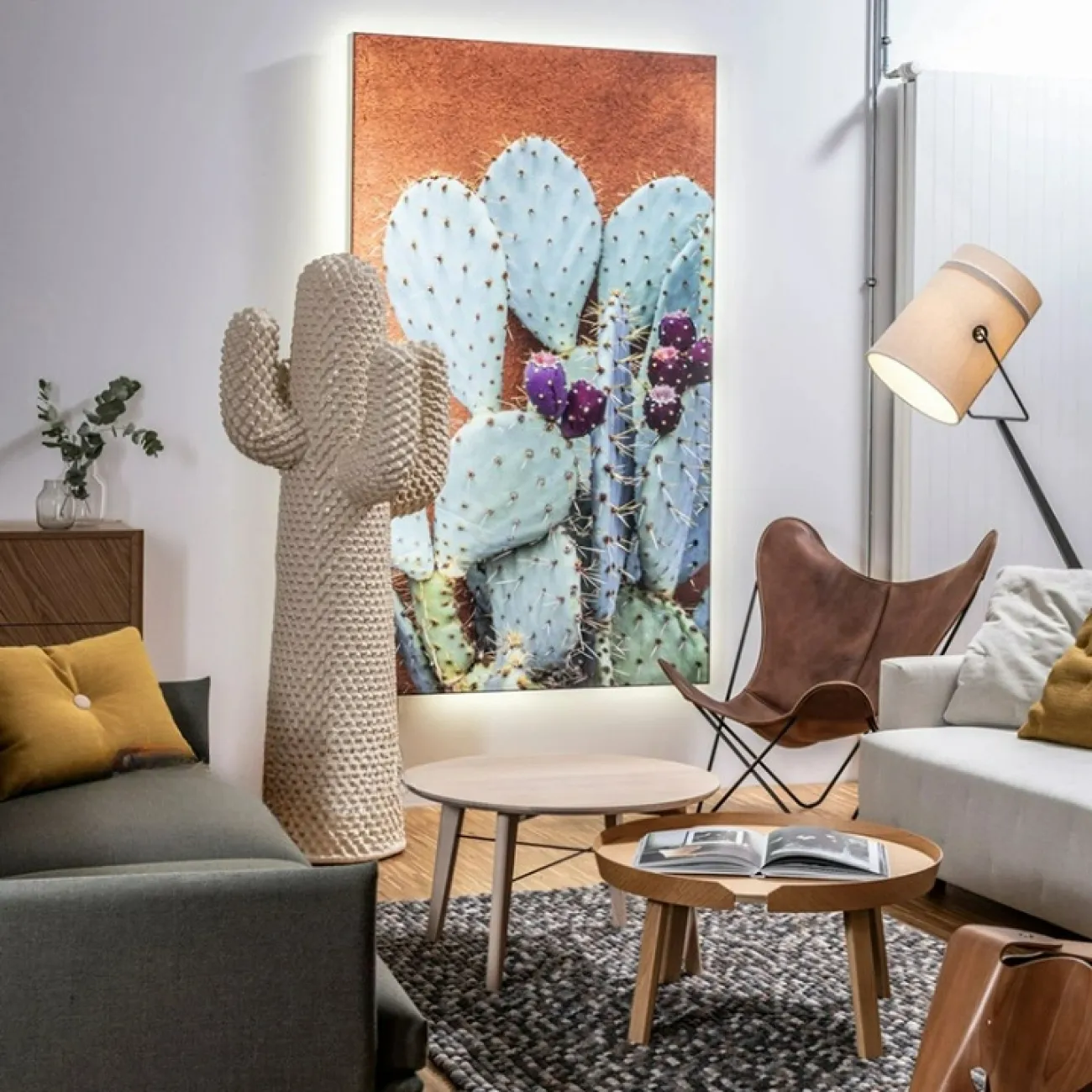 Оригинальная скульптура "Кактус" Mozuo из стеклопластика SK39734-32 Оригинальная скульптура "Кактус" Mozuo из стеклопластика SK39734-32