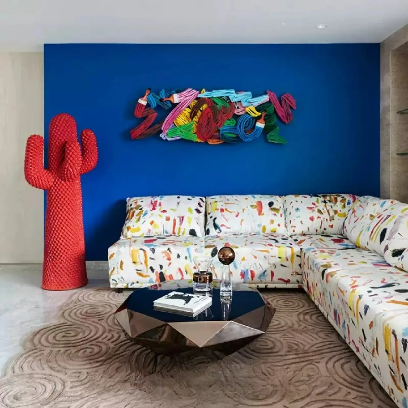 Оригинальная скульптура "Кактус" Mozuo из стеклопластика SK39734-32 Оригинальная скульптура "Кактус" Mozuo из стеклопластика SK39734-32