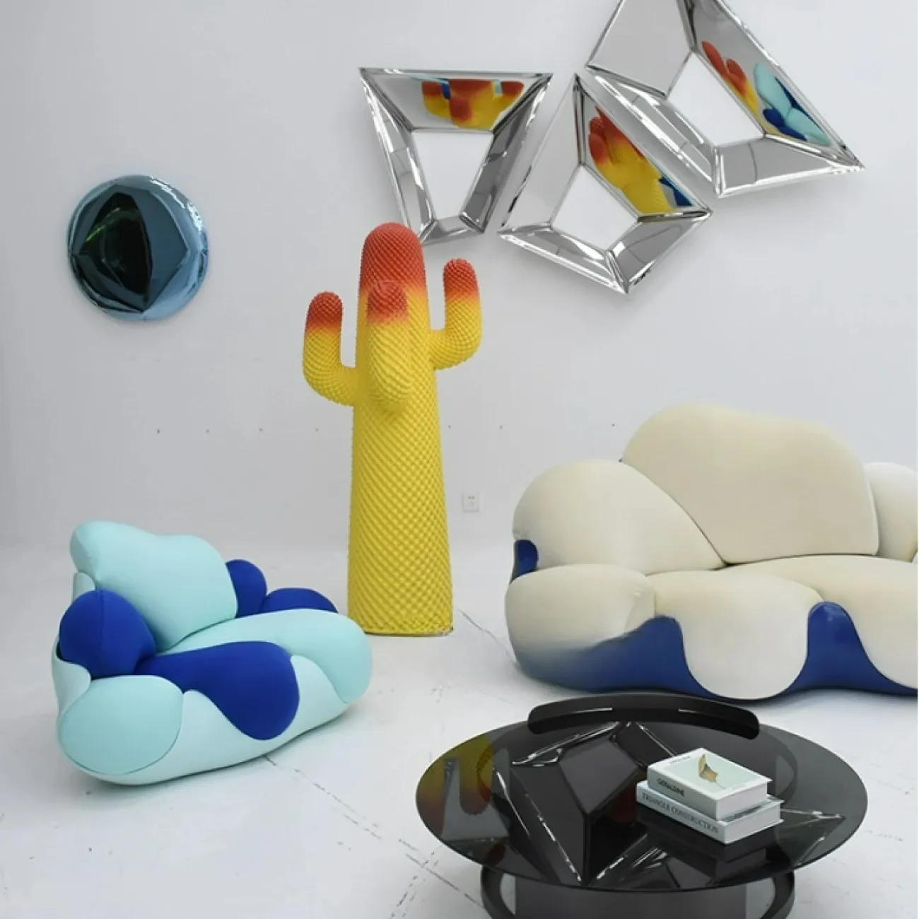 Оригинальная скульптура "Кактус" Mozuo из стеклопластика SK39734-32 Оригинальная скульптура "Кактус" Mozuo из стеклопластика SK39734-32