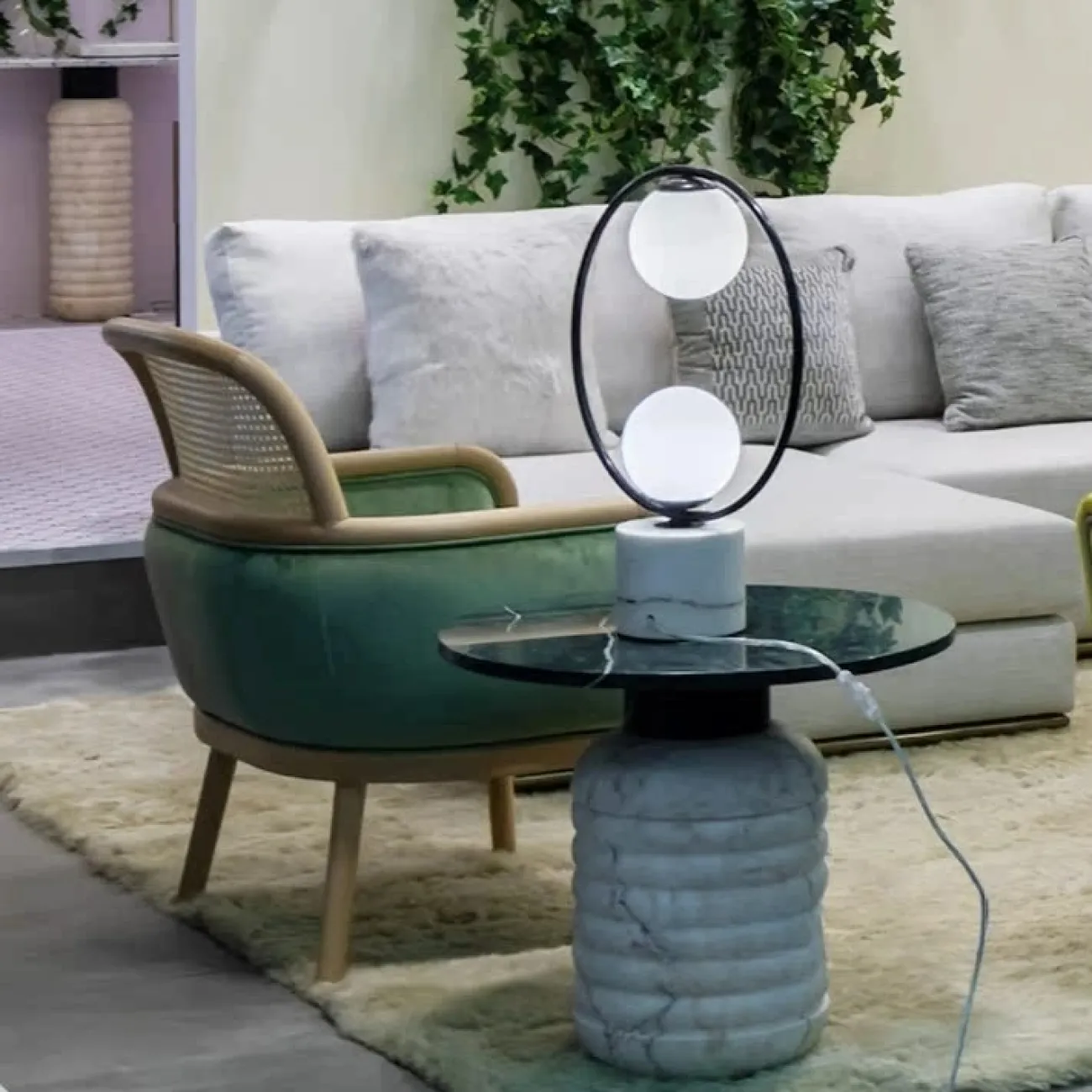 Роскошный журнальный столик Mozuo из мрамора JS39738-32