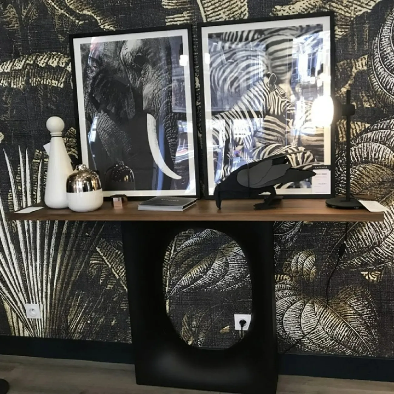 Оригинальный приставной столик Mozuo из стеклопластика и мрамора PS39755-32