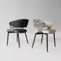 Элегантный обеденный стул Mingdian с обивкой из кожи ST39758-32