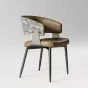 Элегантный обеденный стул Mingdian с обивкой из кожи ST39758-32