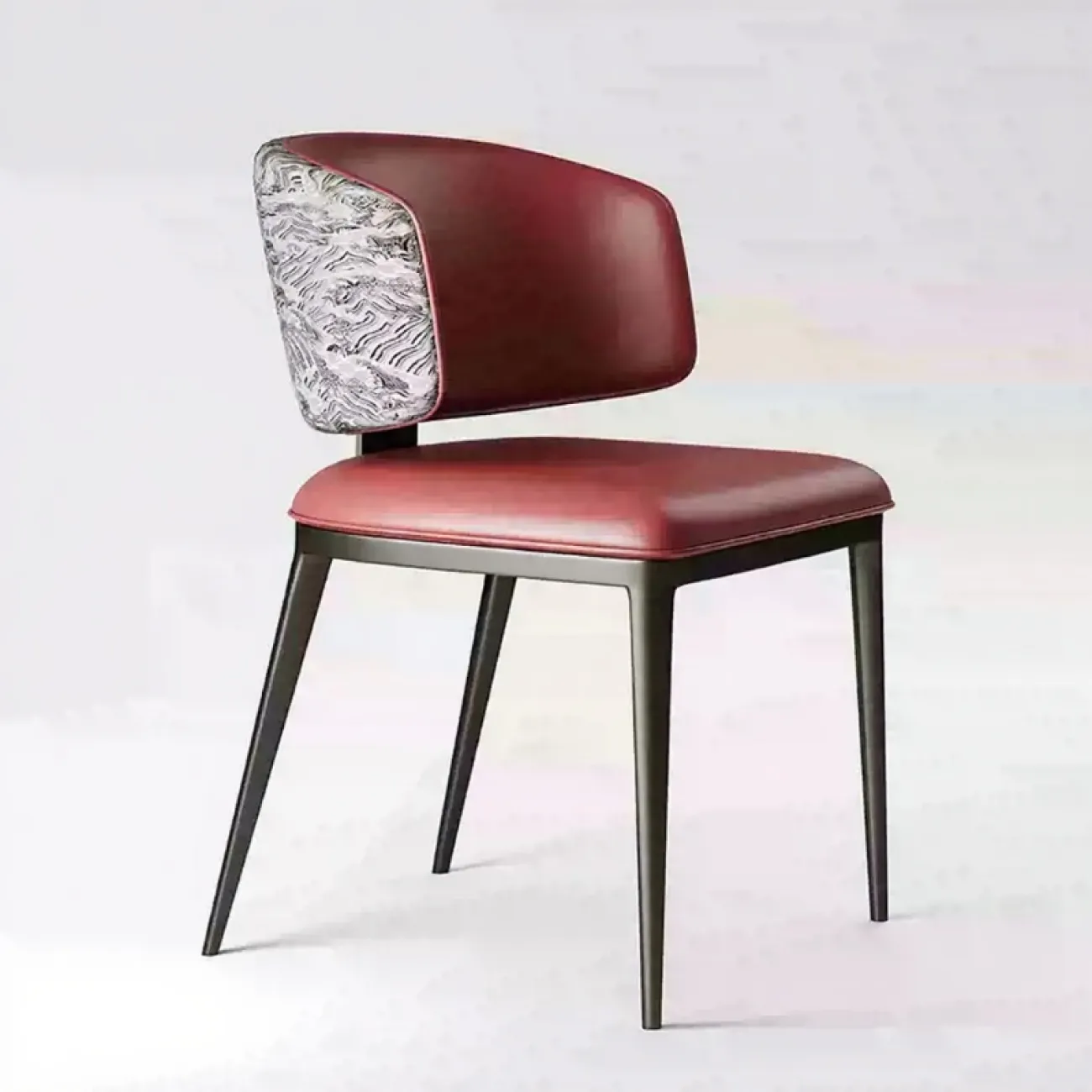 Элегантный обеденный стул Mingdian с обивкой из кожи ST39759-32