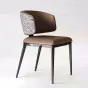 Элегантный обеденный стул Mingdian с обивкой из кожи ST39759-32