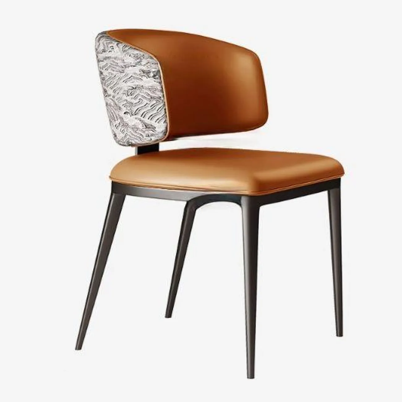 Элегантный обеденный стул Mingdian с обивкой из кожи ST39759-32