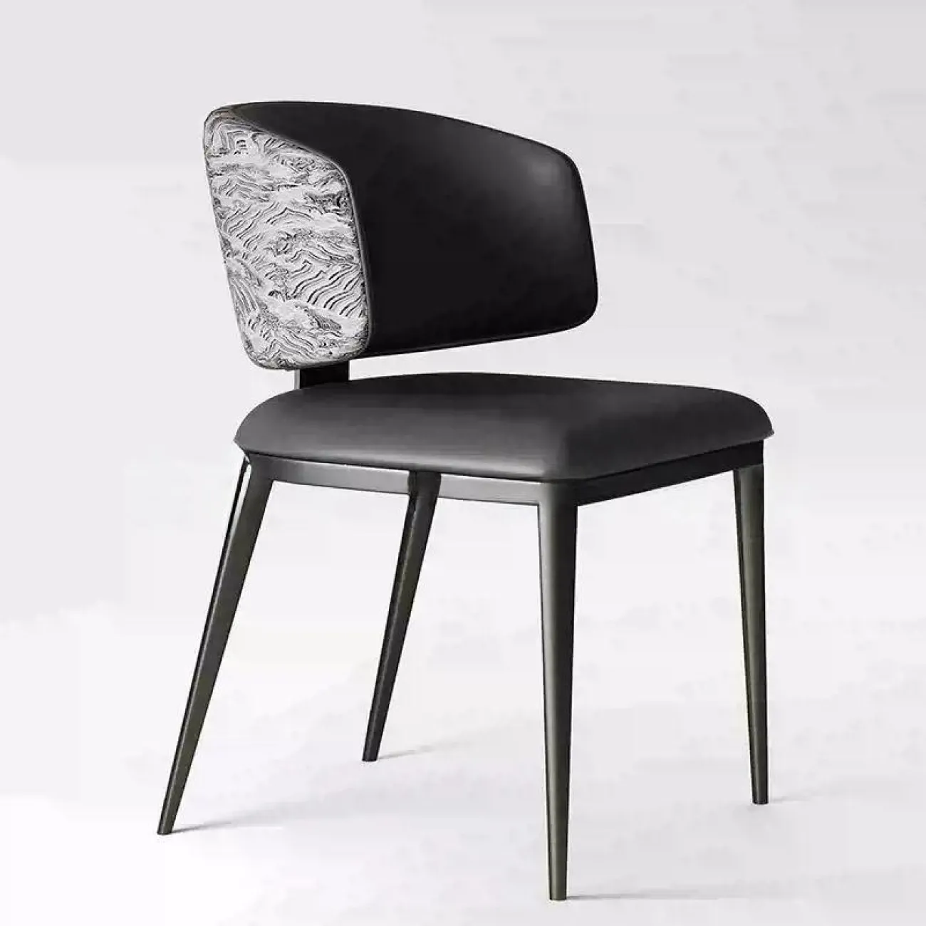 Элегантный обеденный стул Mingdian с обивкой из кожи ST39759-32