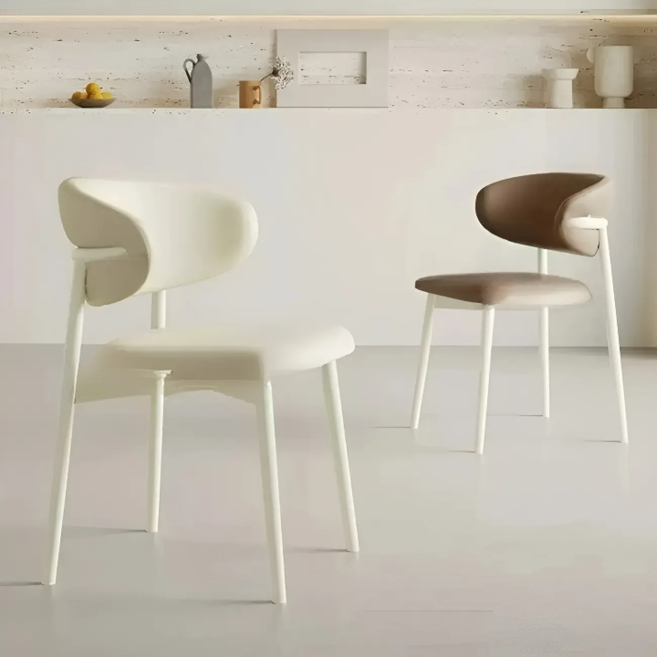 Элегантный обеденный стул Mingdian с обивкой из кожи ST39760-32