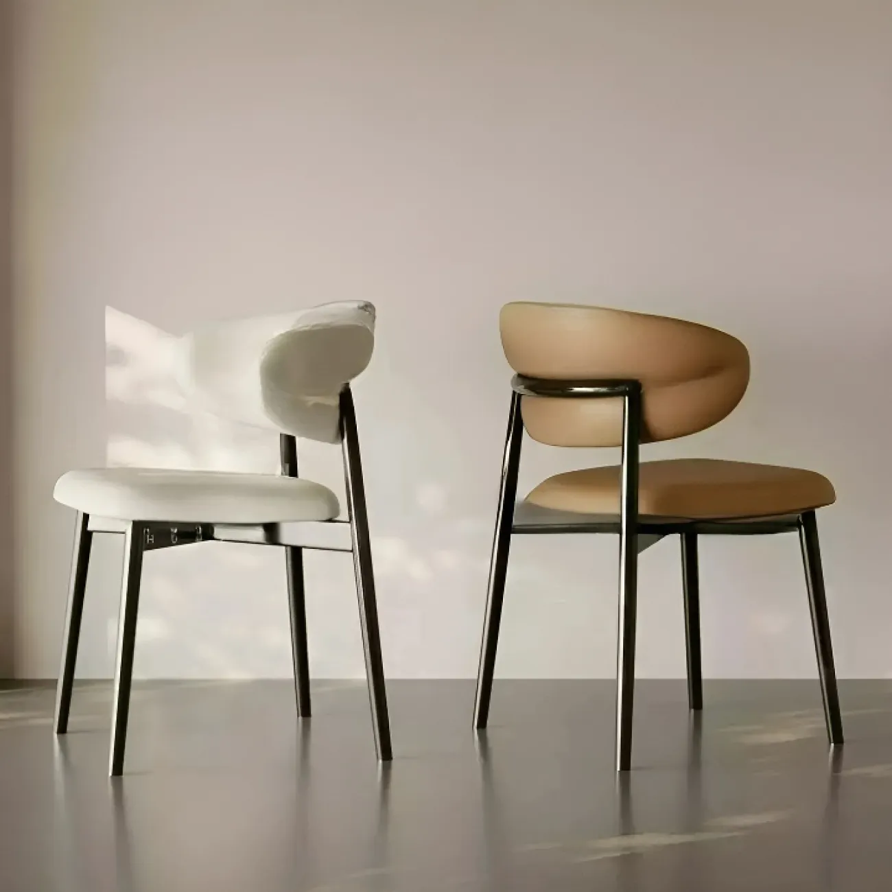 Элегантный обеденный стул Mingdian с обивкой из кожи ST39760-32