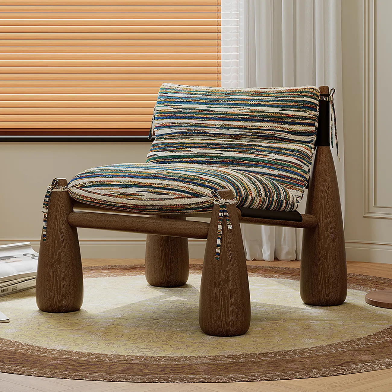 Дизайнерское кресло Ephdarren из дерева ясеня KR39761-32