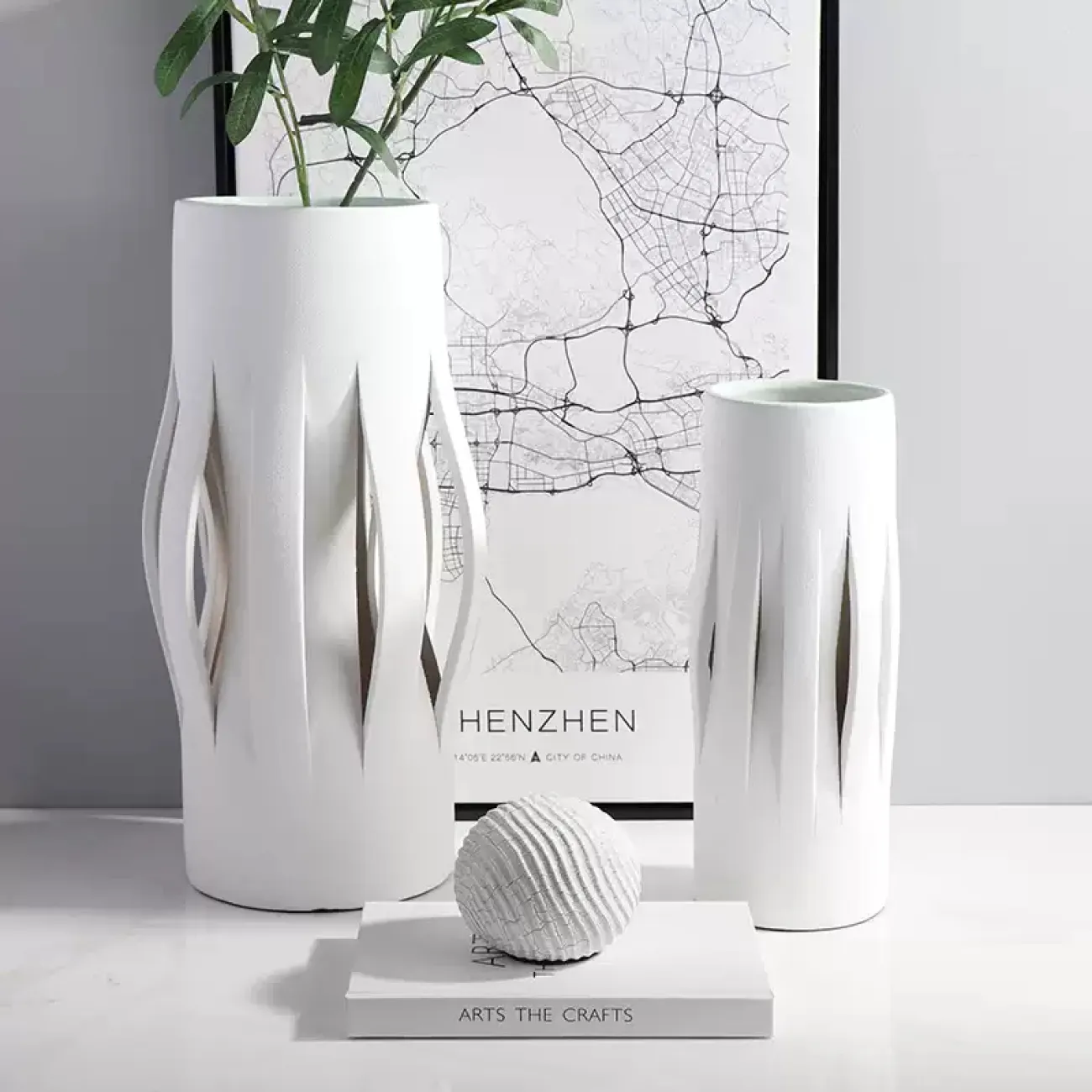 Декоративная настольная ваза OTEIZA из керамики VZ39769-32