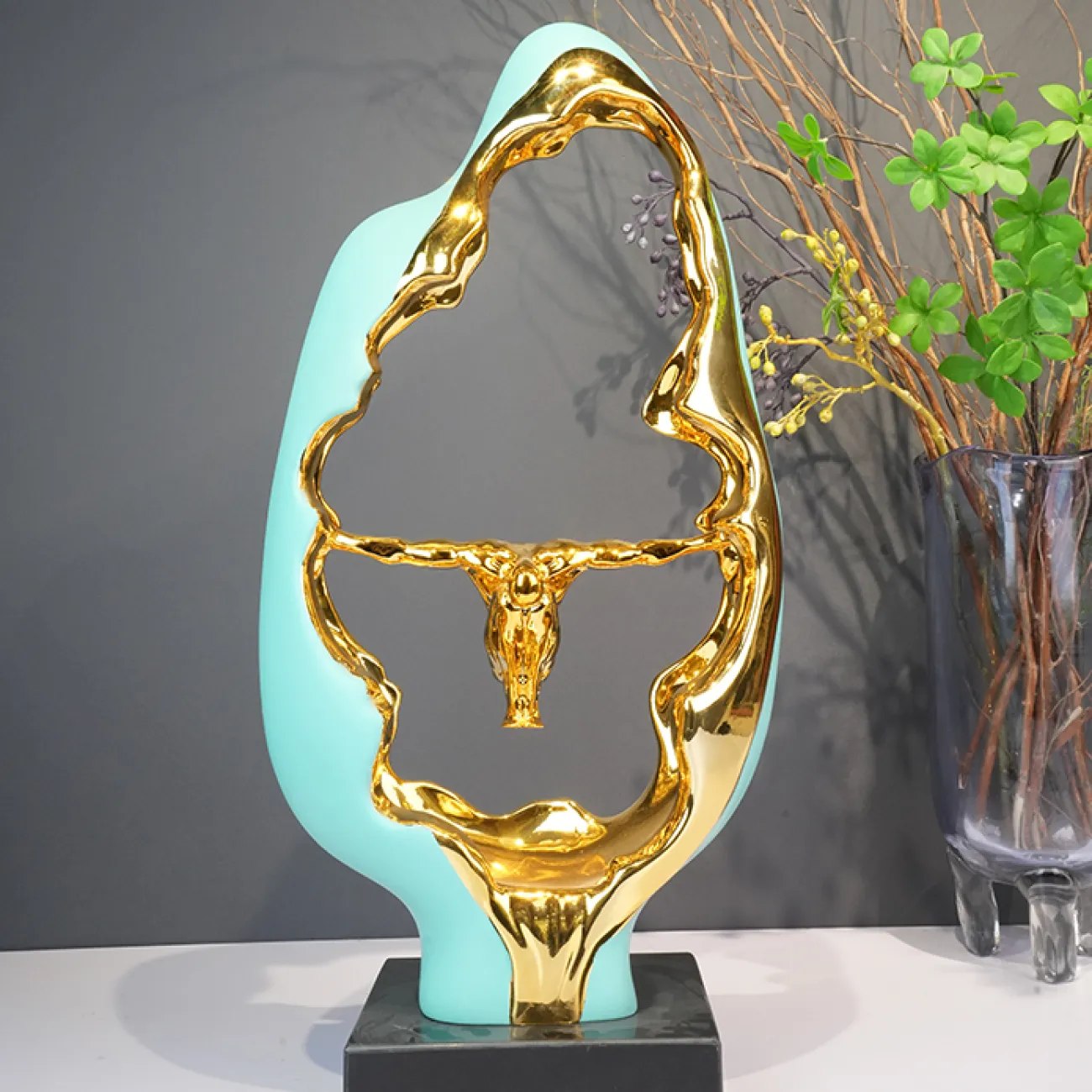 Оригинальная скульптуру OTEIZA из смолы и мрамора VZ39804-32