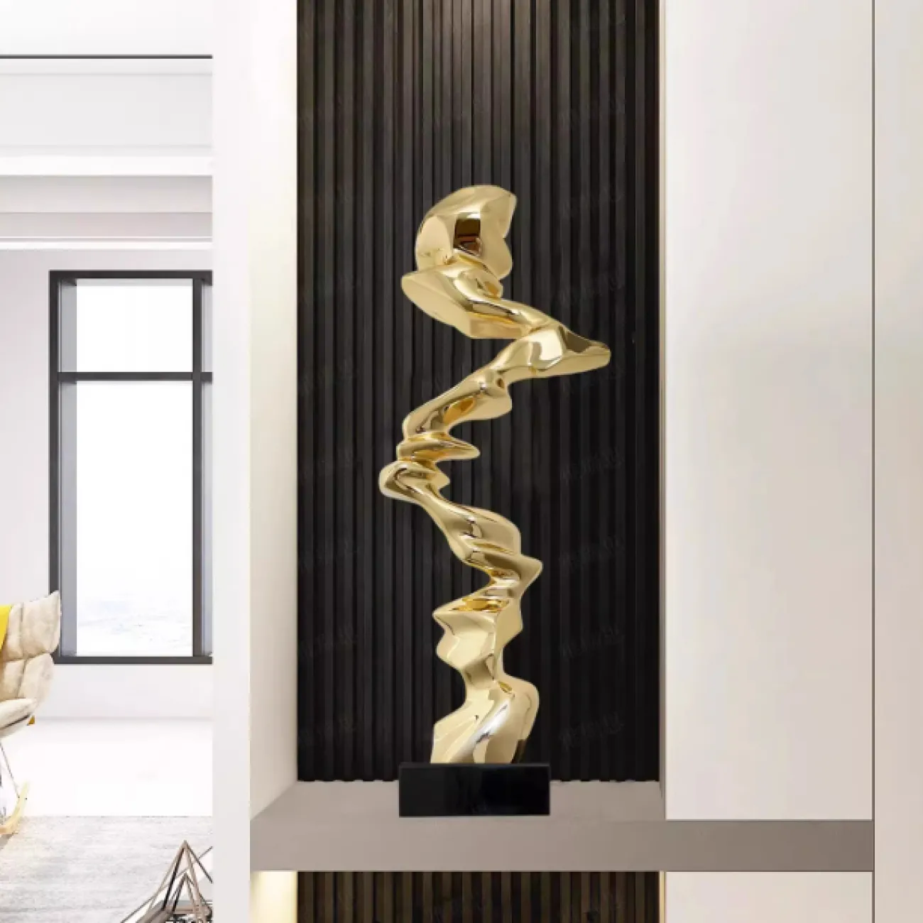 Оригинальная скульптура OTEIZA из смолы и мрамора SK39806-32 Оригинальная скульптура OTEIZA из смолы и мрамора SK39806-32