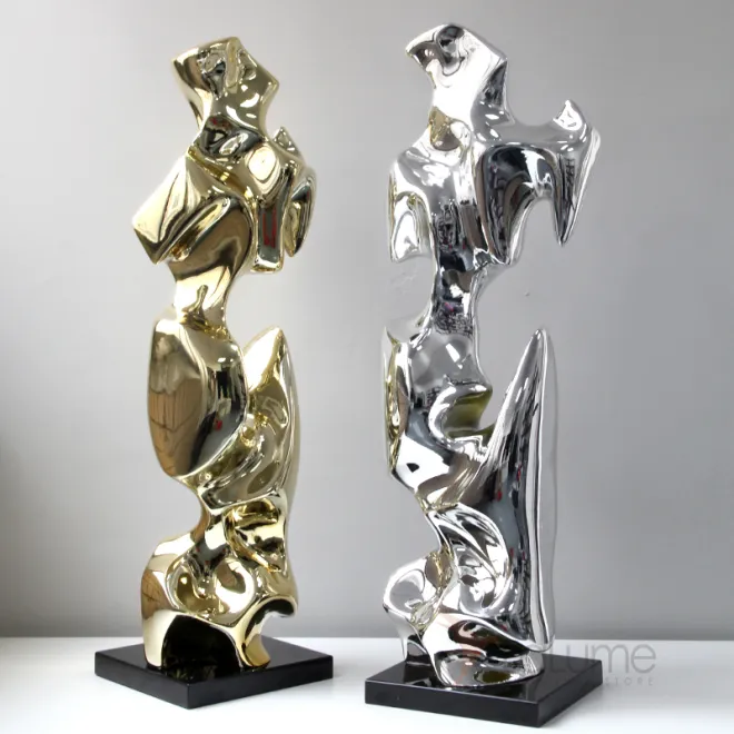 Оригинальная скульптура OTEIZA из смолы и мрамора SK39806-32 Оригинальная скульптура OTEIZA из смолы и мрамора SK39806-32