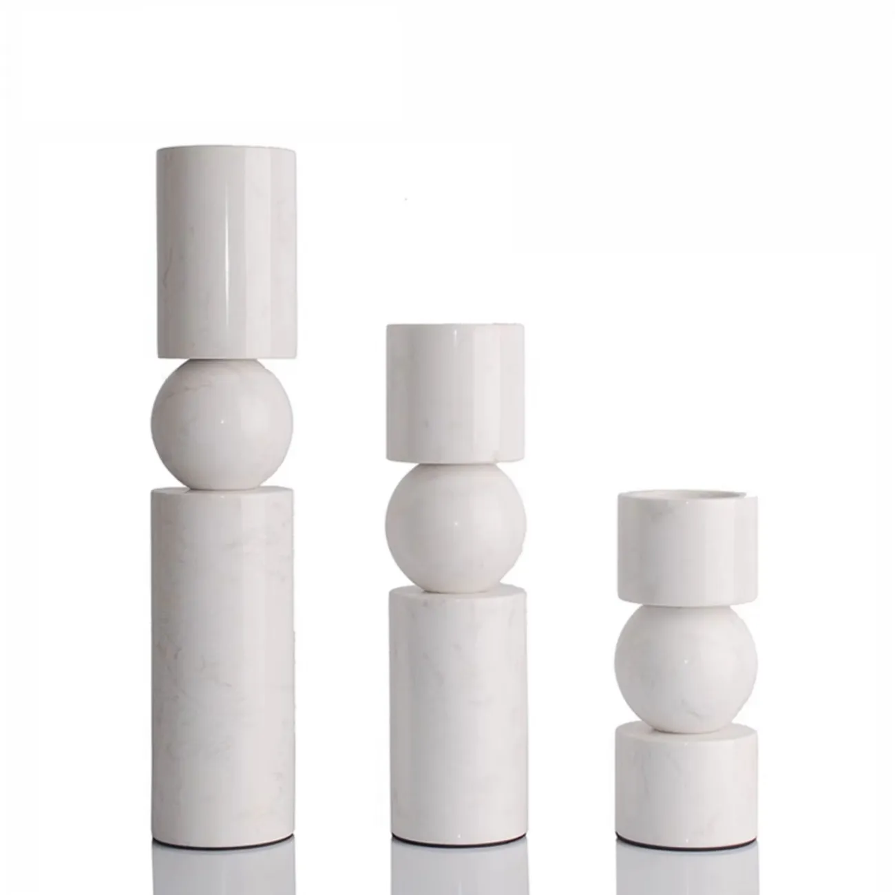 Изящный подсвечник  OTEIZA из мрамора PS39811-32