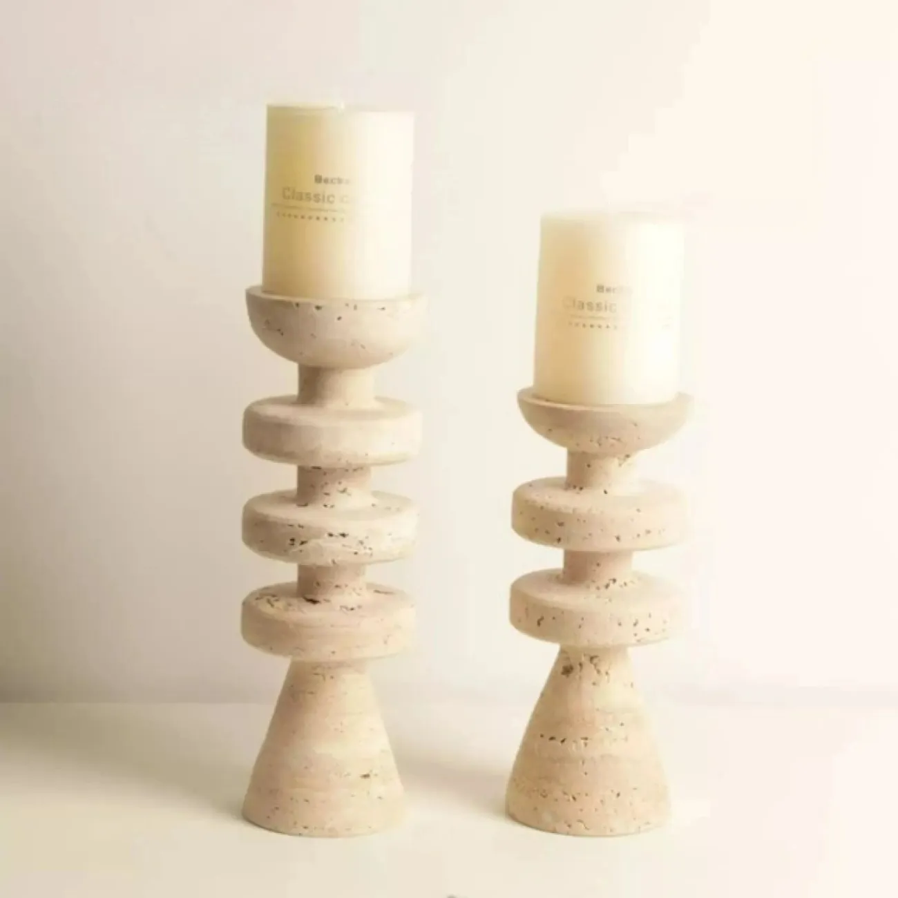 Изящный подсвечник OTEIZA из мрамора PS39811-32 Изящный подсвечник OTEIZA из мрамора PS39811-32