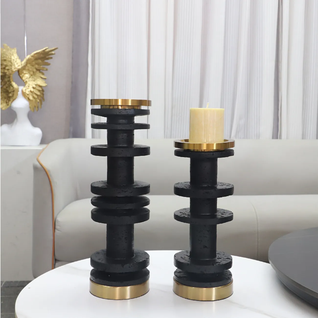 Изящный подсвечник  OTEIZA из мрамора PS9812-32