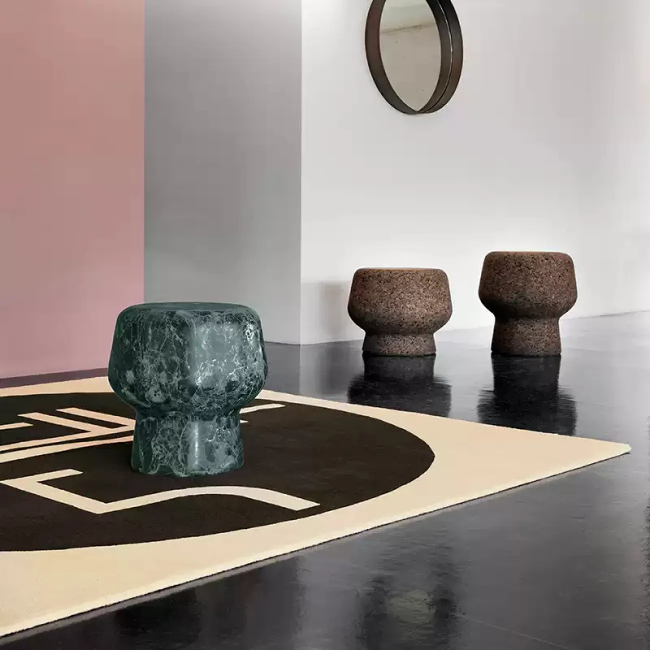 Оригинальный журнальный столик OTEIZA из стеклопластика JS39824-32