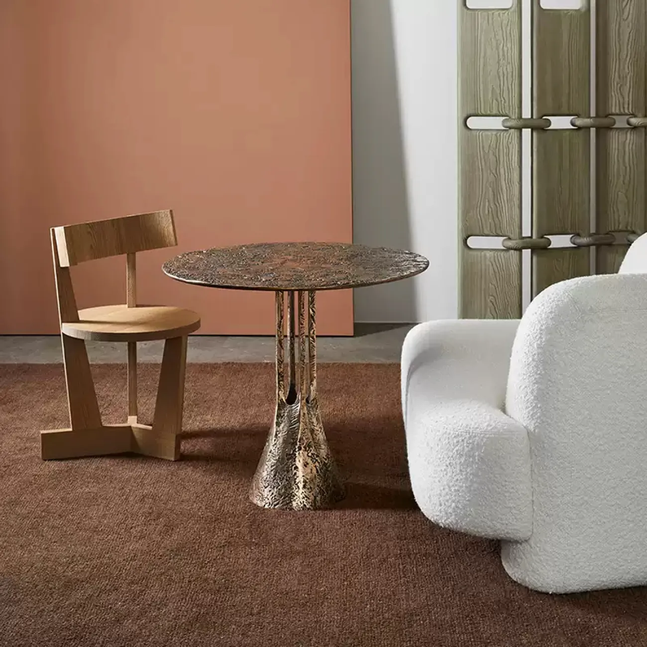 Оригинальный журнальный столик OTEIZA из стеклопластика JS39825-32